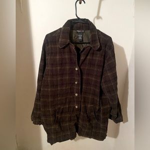 Style Co. | Green Plaid Jacket | XL